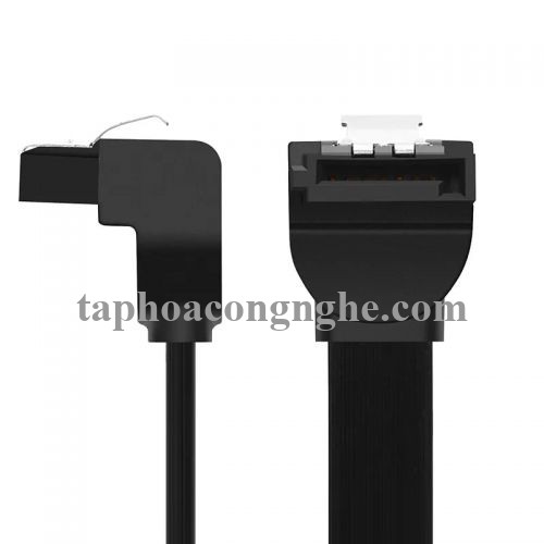 Ugreen 30797 0.5M màu Đen Cáp truyền dữ liệu SATA 3.0 đầu gập 90 độ cao cấp US217 30030797